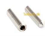 Pinolskrue M5 x 5mm DIN 914 ISO 4027 Rustfri A4 med spids